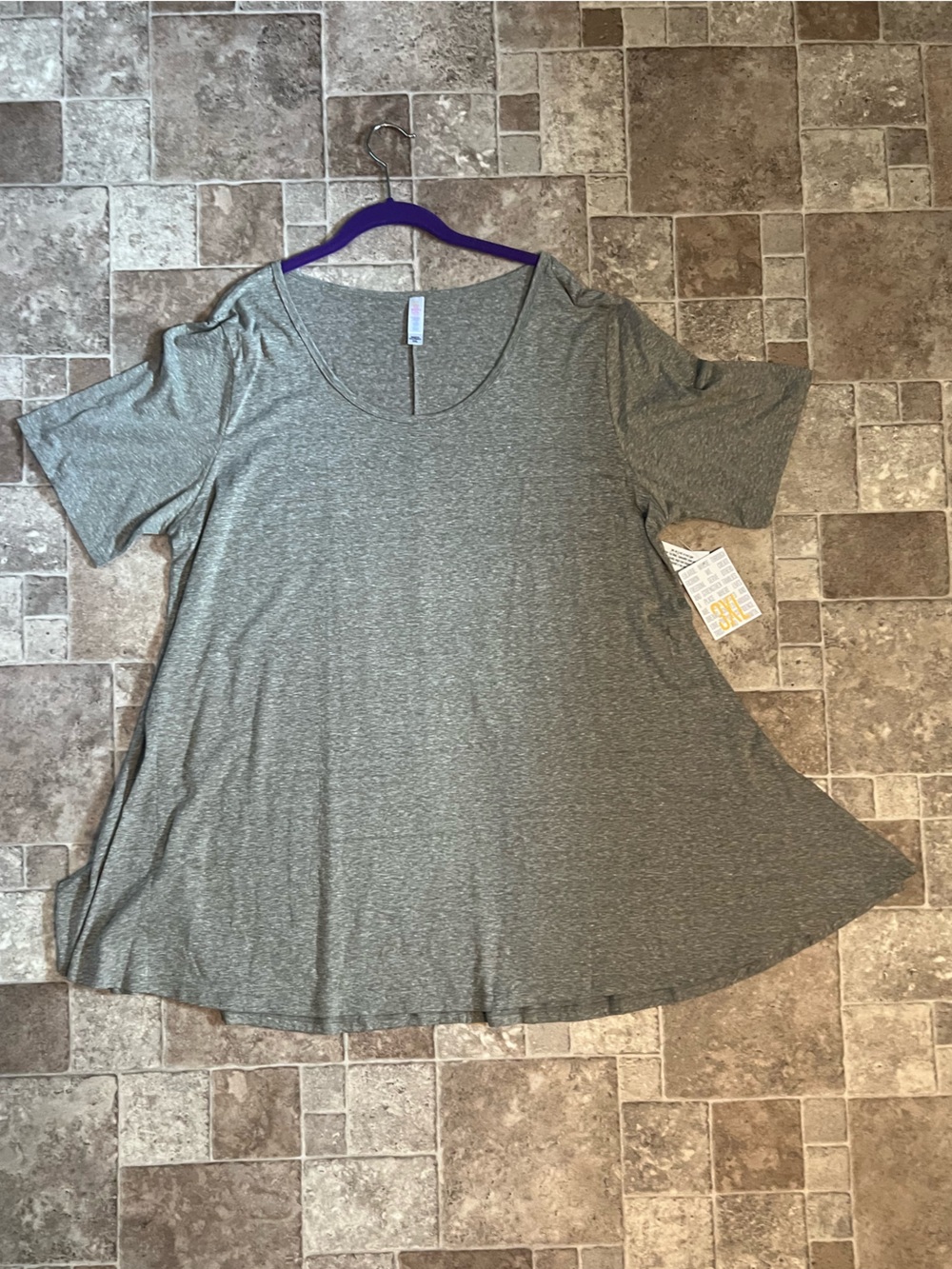 NWT 4X LuLaRoe Perfect T in Heather Green